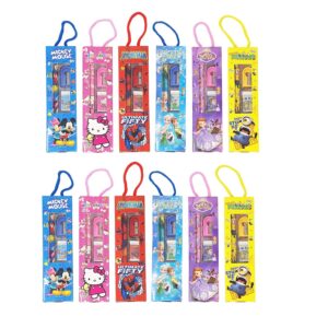 Birthday Party Return Gifts Mix Stationery Kit Set for Kids (Pack of 12)