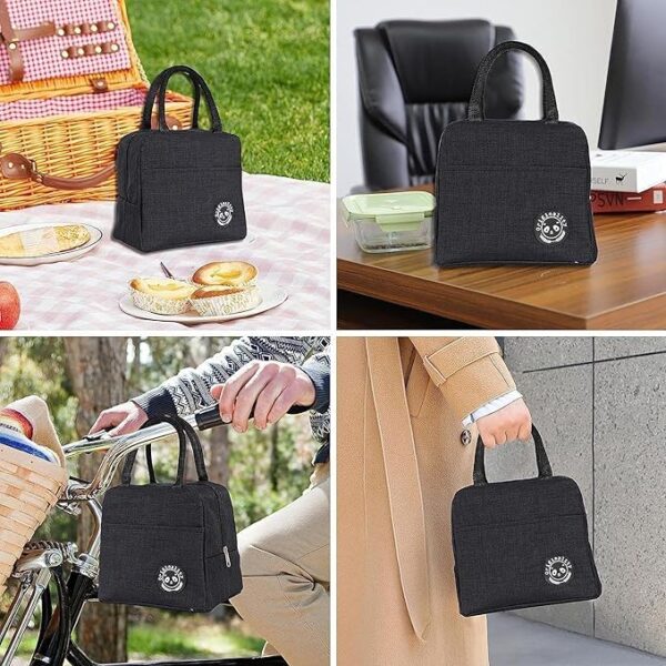 Insulated Lunch Bags Small for Women Work, Student Kids to School, Thermal Cooler Tote Bag Picnic Organizer Storage Lunch Box Portable and Reusable | Multi Color - Image 3