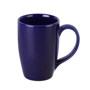 CELLO Tierra Nexus Color Big Azure Blue Mug Set of 1, 340ml, Navy Blue | Scratch Resistant | Porcelain Tea, Coffee Mug Set | Dishwasher Safe | Ideal for Daily Use & Gifting | Big Mug |