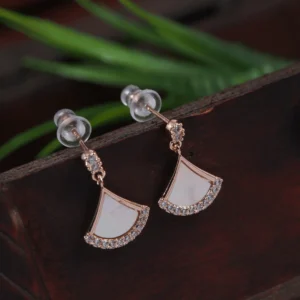 Korean Rose Gold Plated Bulgari Diva Drop Earring