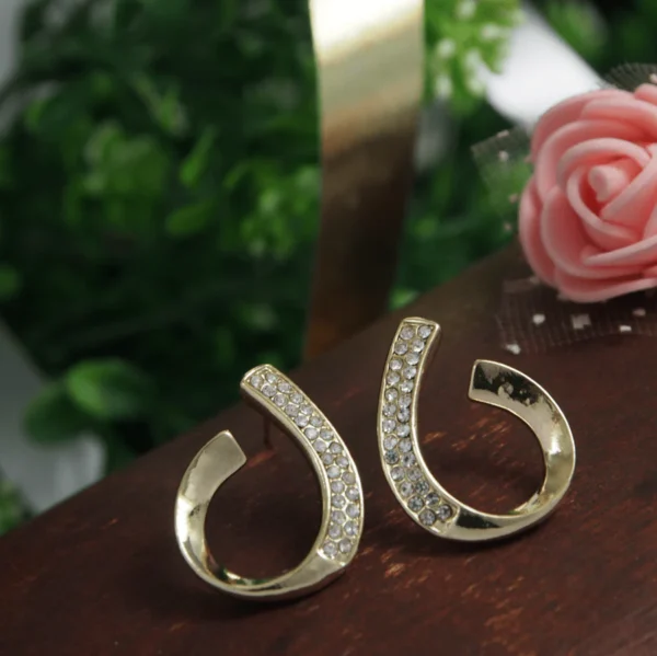 Korean Gold Plated Exist Hoop Earring