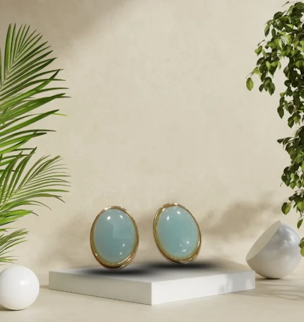 Korean Earrings Grace in Gold