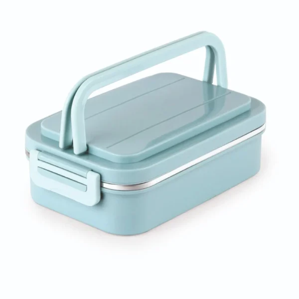 CELLO Food Buddy Lunch Box with Plastic Spoon and Fork | 100% Food Grade | Leak Proof and Break Resistant | Ideal for School, College, Office, Outdoor Activities | 925 ml, Multi Color
