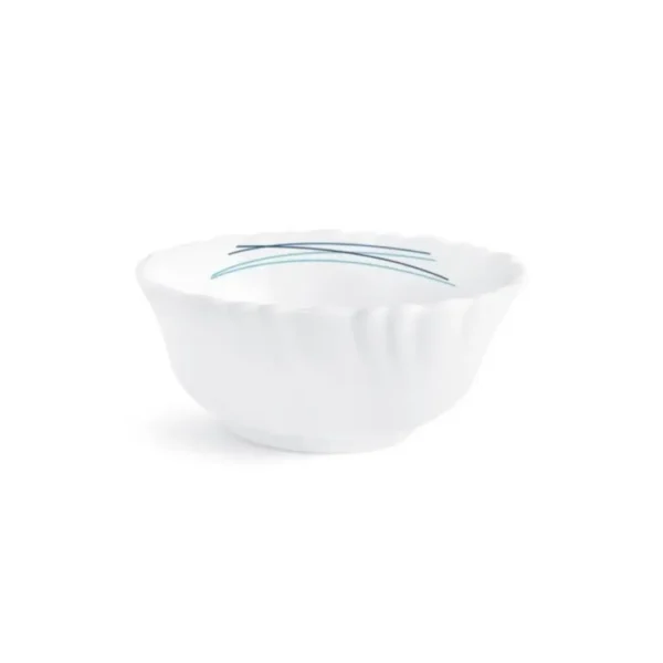 Cello Opalware Dazzle Series Cool Lines Dinner Set, 20 Pcs | Light-Weight, Daily Use Crockery Set for Dining | White Plate and Bowl Set - Image 8