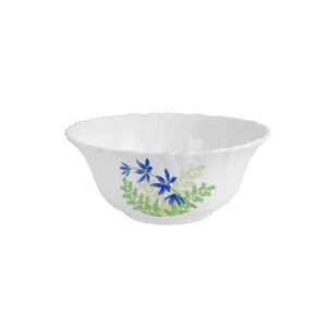 Cello Imperial Opalware Desert Bowl Set, 7-Pieces, White/Blue PrimRose